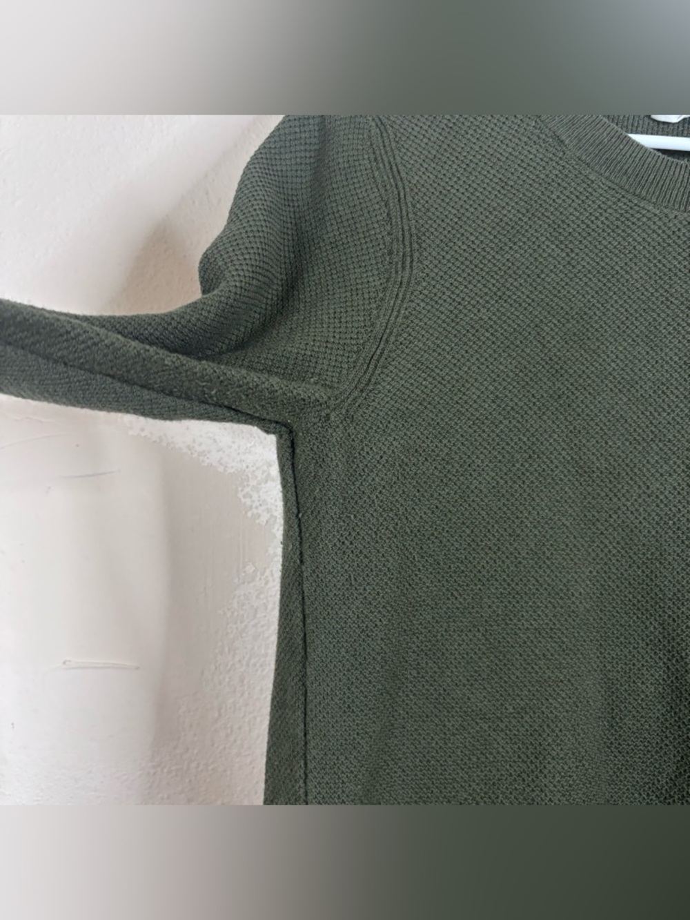 Gap Thermal Shirts Set 3 Sz Med Cotton Long Sleeve Basics Black White Green - Picture 7 of 11